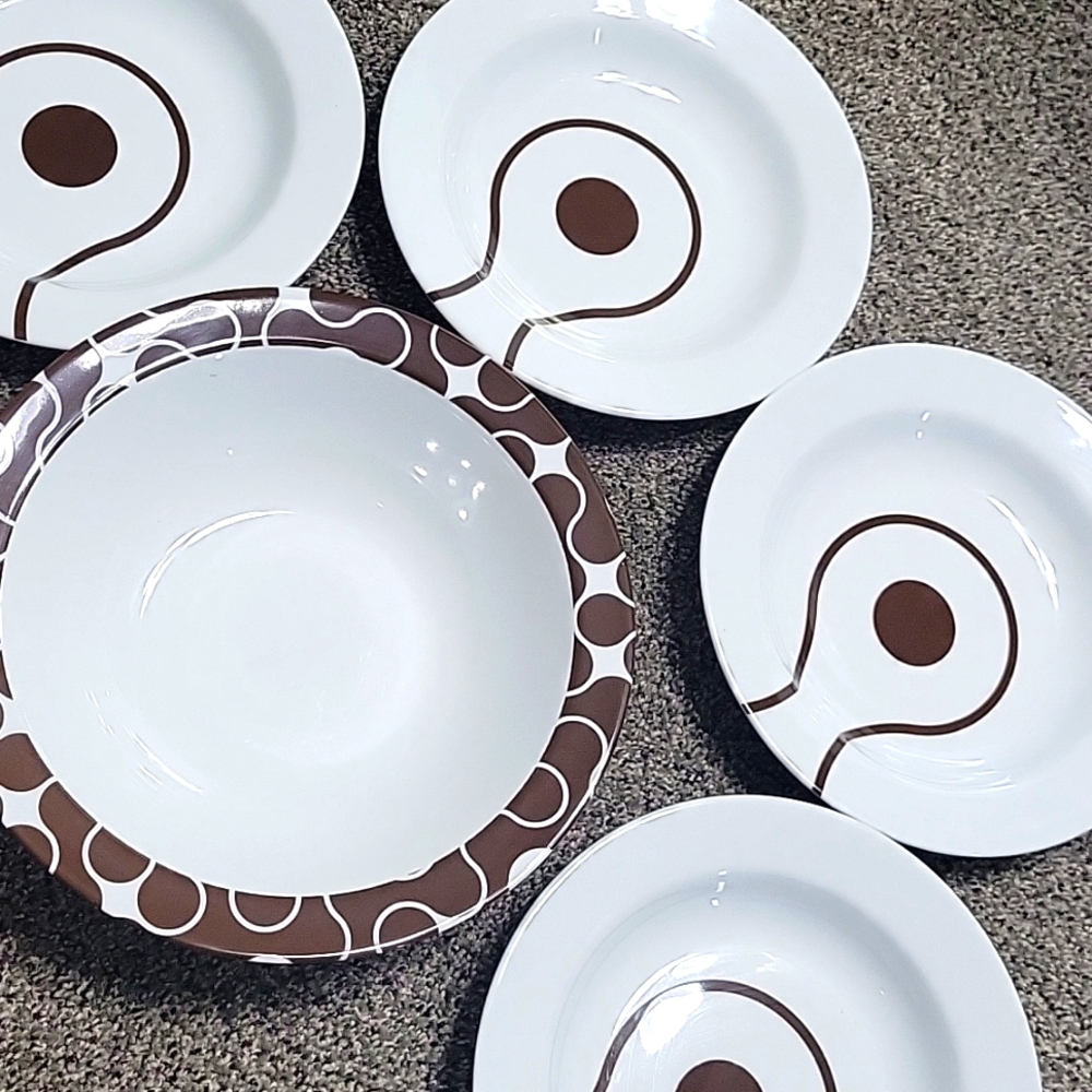 NotNeutral Brown and Salad/Soup and serving Bowl Set